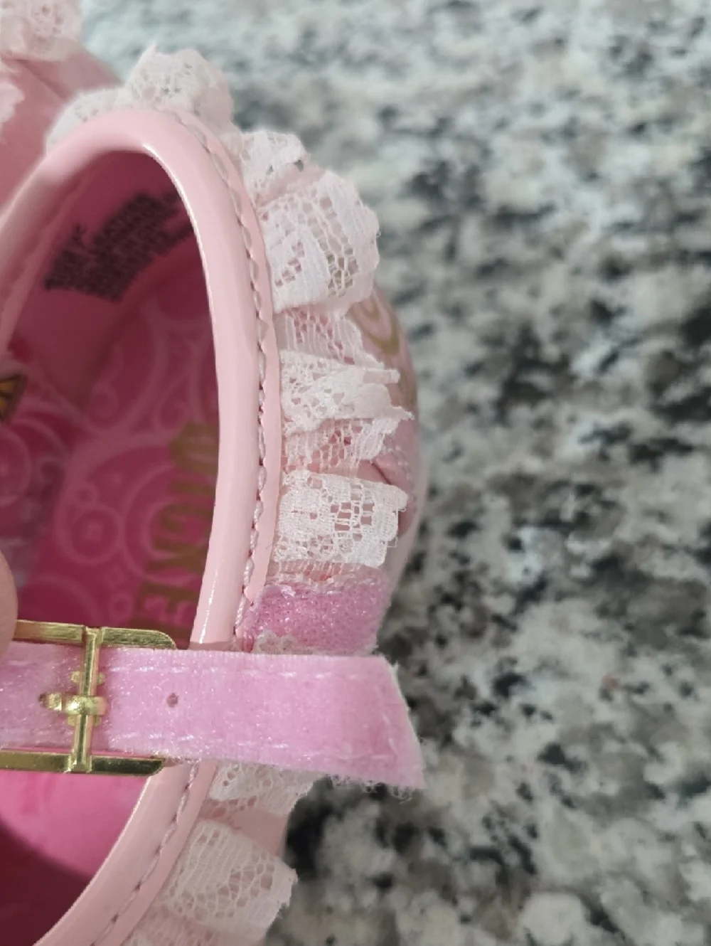 Girls Pink Lace Glenda High-Heel Shoes